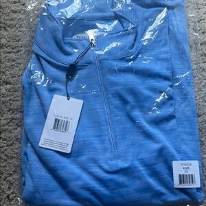 Pebble Beach Blue Quarter-Zip Pullover